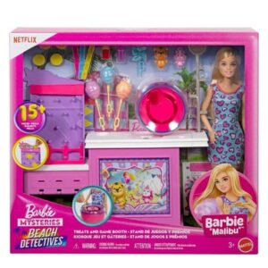 Barbie Mysteries: Beach Detectives Treats and Game Booth with "Malibu" Doll
